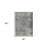 3' X 5' Gray And Black Floral Medallion Area Rug