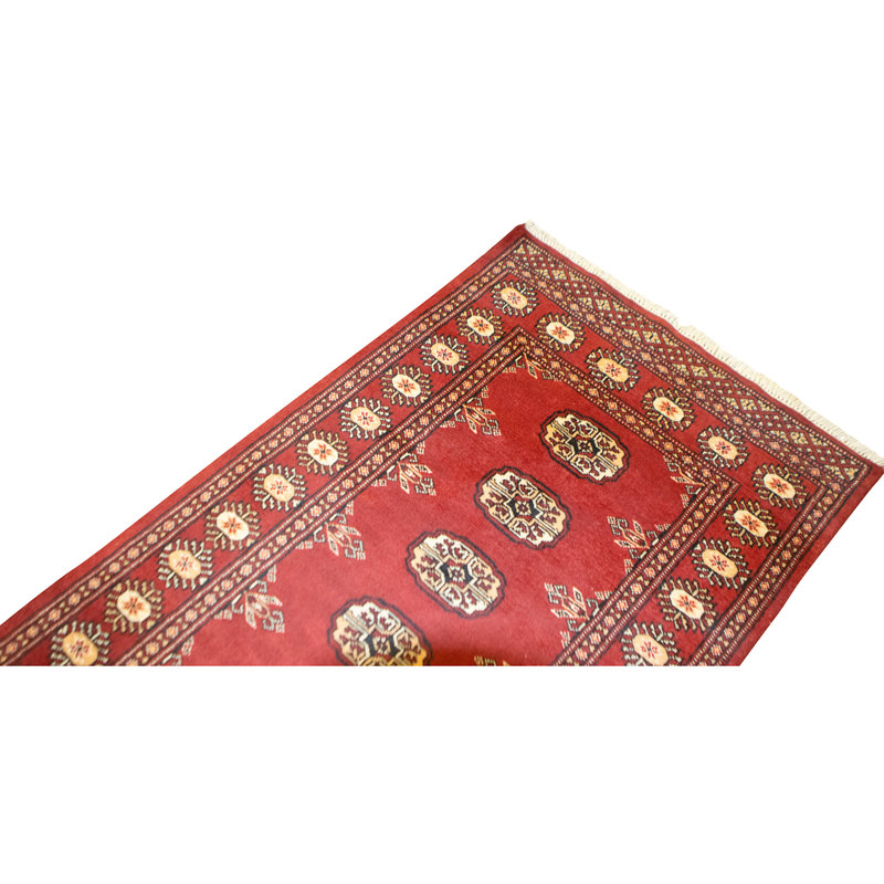 High-Quality Hand-Knotted Red Area Rug