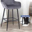 Bar Stools Velvet Fabric With Backrest And Armrests, Auitable For Kitchen, Home, Bar, Counter-80991477-72765166