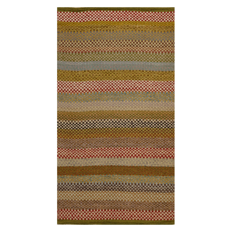 Striped Area Rug in Brown