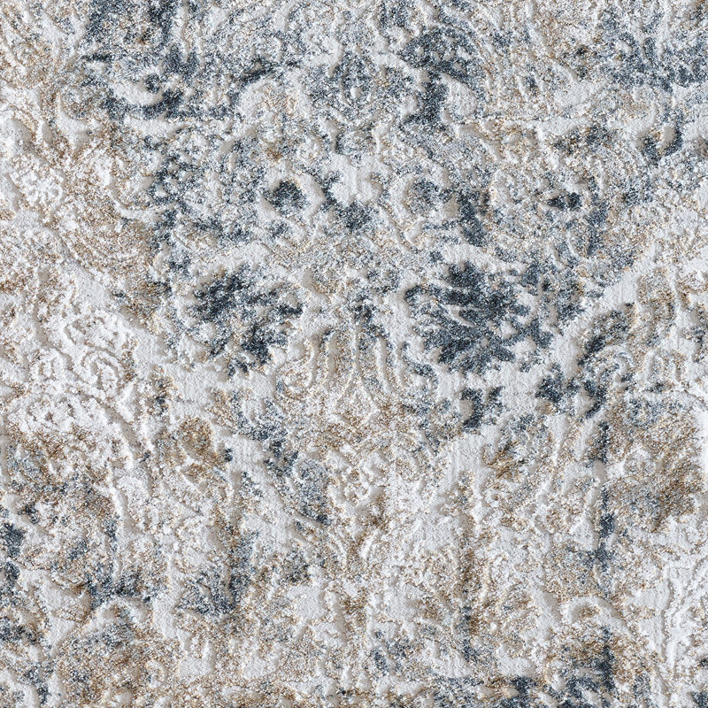 Tapis beige / gris à motif géométrique Grisby, Rectangle 2 pi x 3 pi 11 po