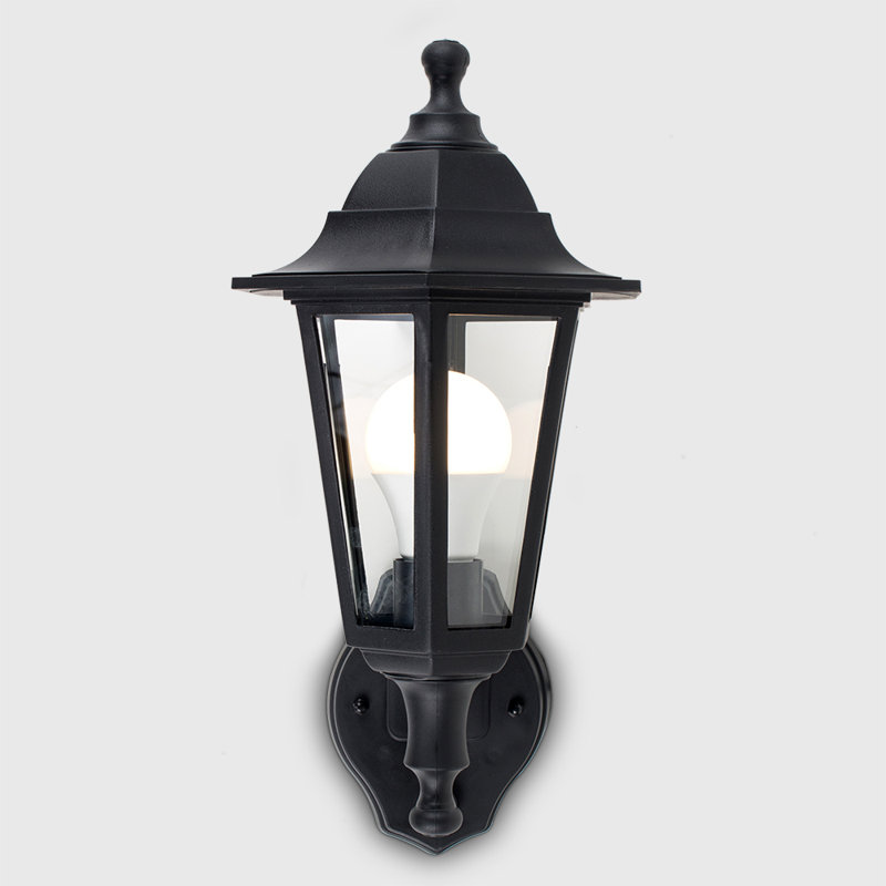 Mcmahan Matt Black 2 - Bulb Outdoor Wall Lantern, Yes