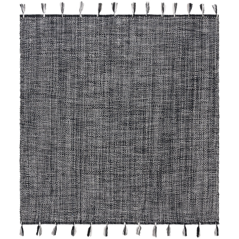 Tapis noir Montauk 476, Carré 6 pi