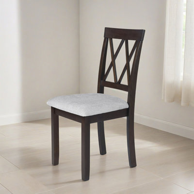Ensemble de 2 chaises de salle à manger rembourrées avec chaises d'appoint Parson et pieds de bois massif