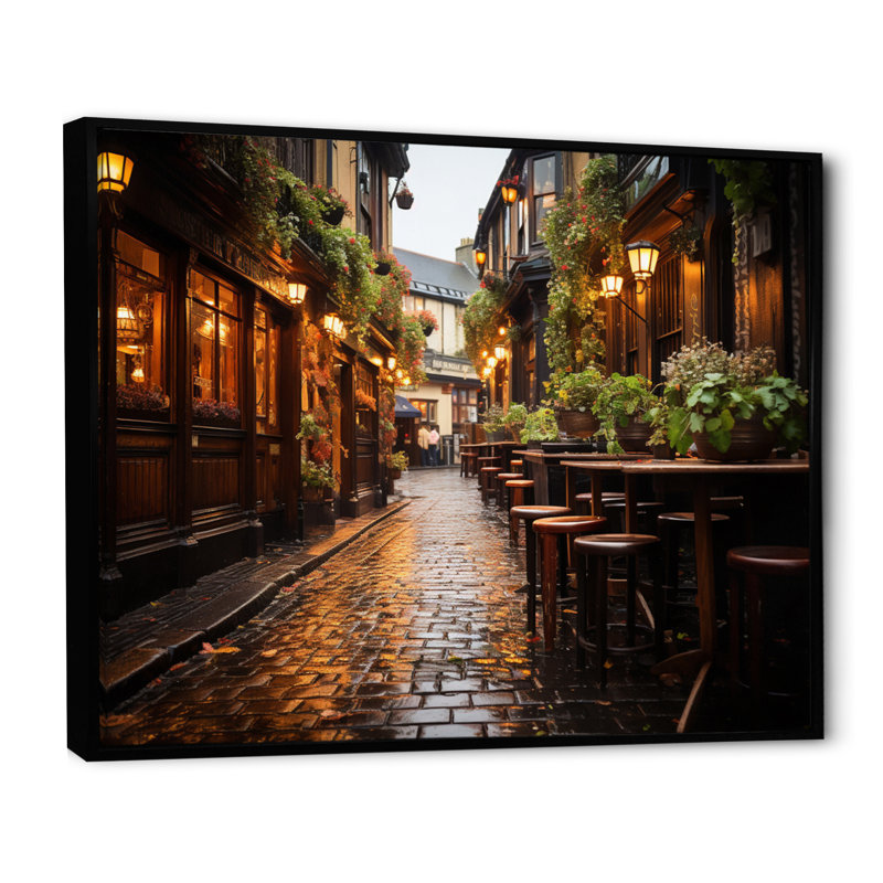 Ireland Irish Traditions II, 34" H x 44" W x 1.5" D, Black Floater Framed