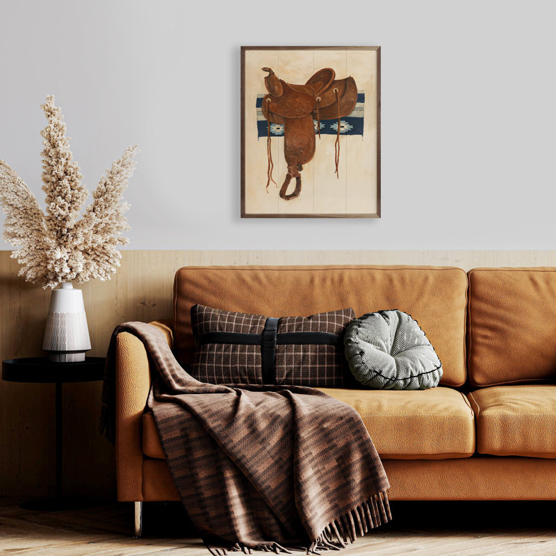 Lampe Western Saddle II par Avery Tillmon, H 30 po x l 24 po