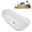 Baignoire autoportante 63 "avec drain interne Streamline-101697915