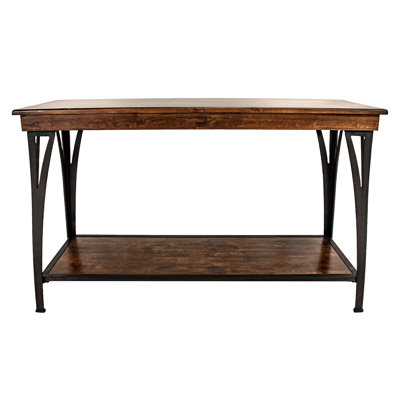 Kimio 50" Wide Sofa Back Table, Copper