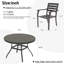 Ensemble repas d'extérieur 52,9 po avec ensemble de patio en métal empilable 7 pièces avec trou de parasol réglable?-1356816893-1356816892