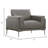 Rencher 44" Wide Black Leather Sofa