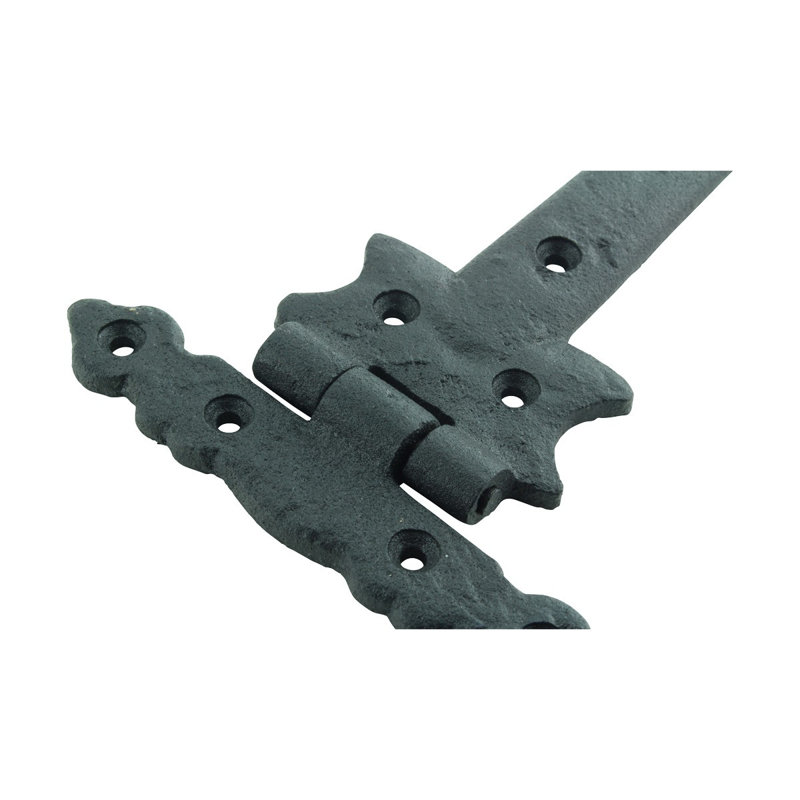 Spear Tip Wrought Iron Strap Hinge