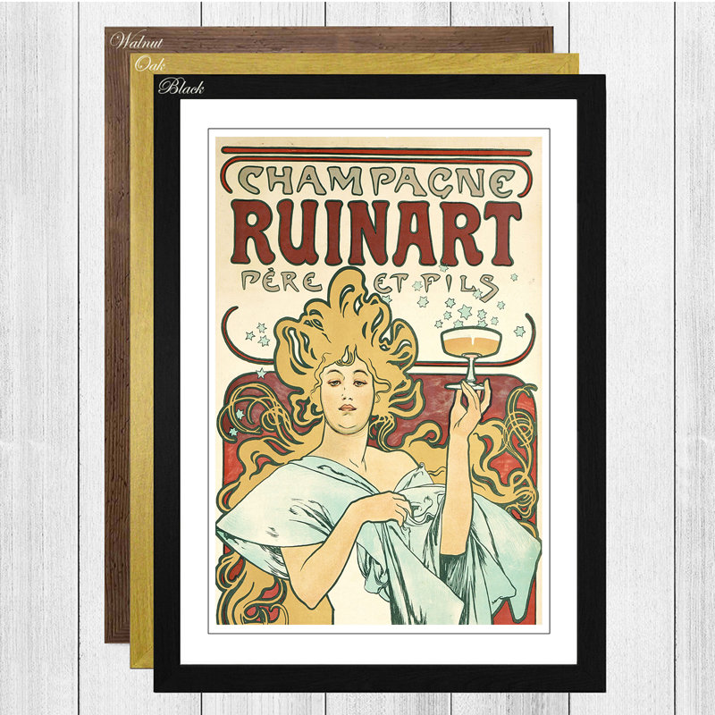 Single Picture Frame Print, Oak