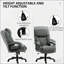 Fauteuil de bureau ergonomique avec rembourrage moelleux et pivot fluide pour un confort et un soutien optimaux tout au long de la journée