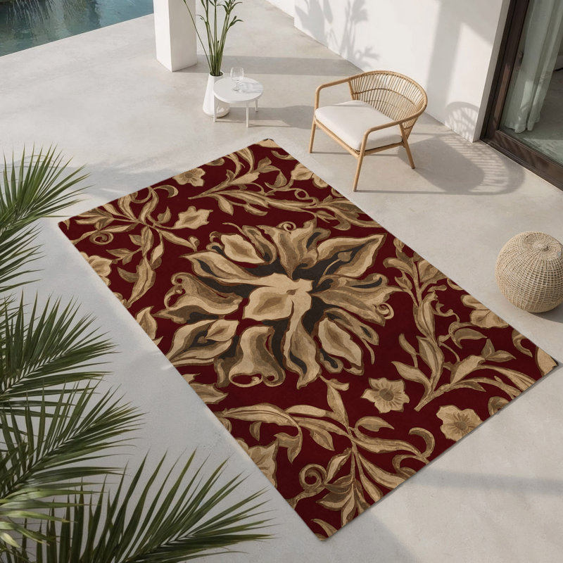 Harmonic Reverie Indoor And Outdoor Area Rug, Rectangle 2' x 3'