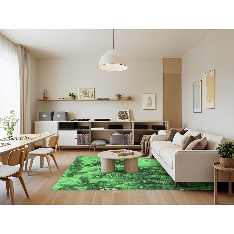 Washable Oriental Indoor Rug, Rectangle 7' x 9'