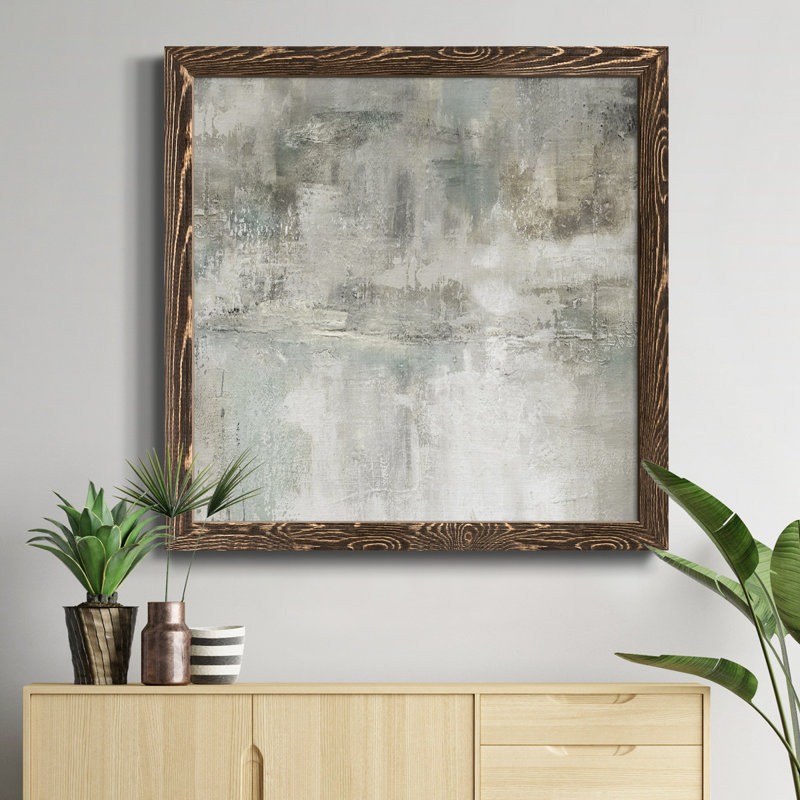 " Boho Cacti IV " Painting Print, Walnut, 17" H x 17" W x 1" D