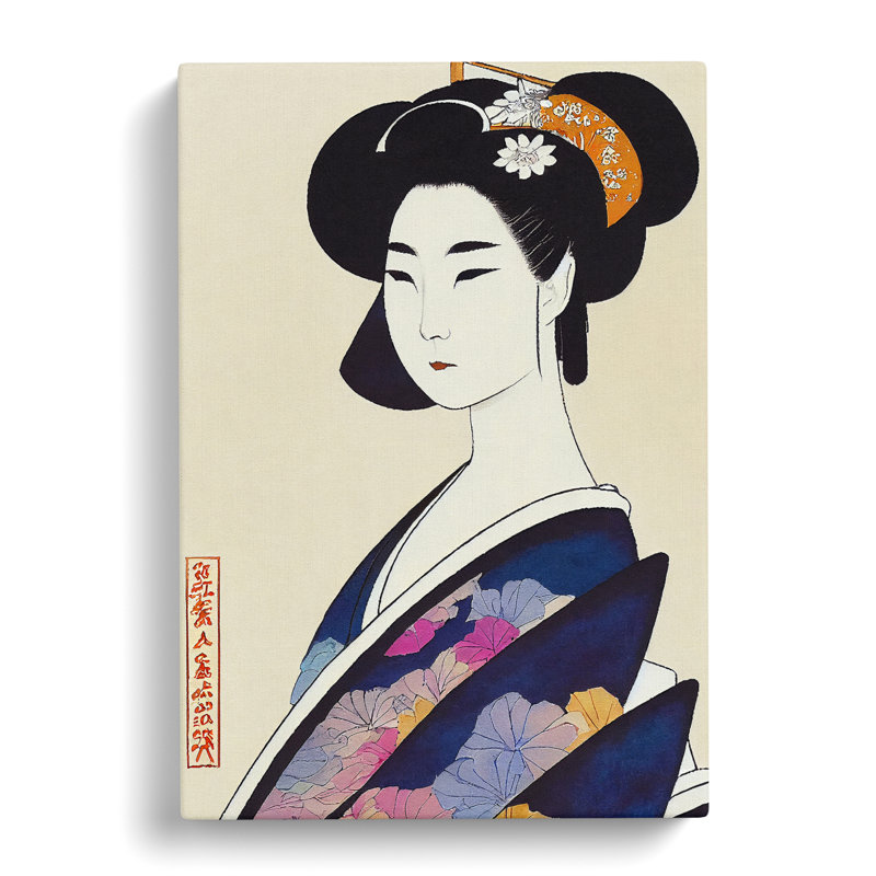 Classic Geisha No.1 - Wrapped Canvas, 50cm H x 35cm W