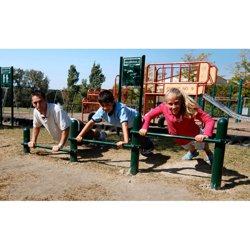 Push Up Bars and Sign