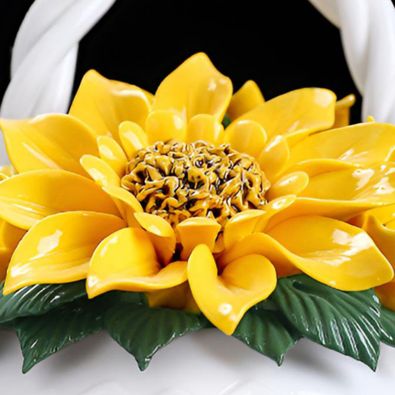 Présentoir de fleurs traditionnelles pincées à la main d'inspiration chinoise