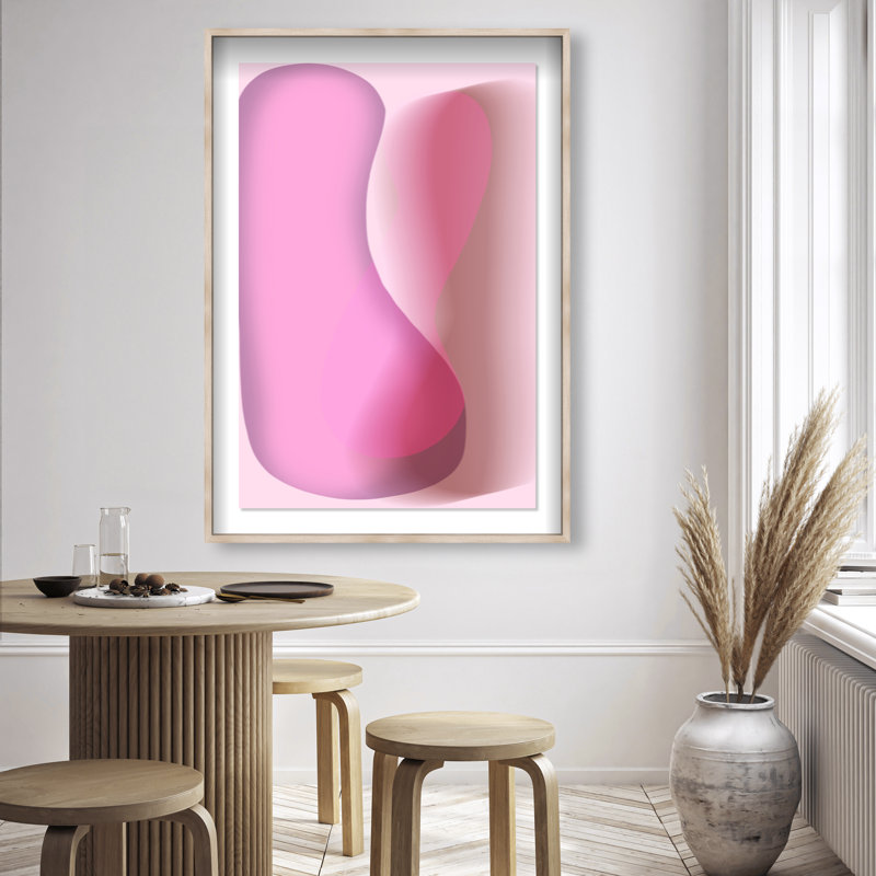 Dancing Lovers Print by Oliver Gal, 16.5"H x 11.5"W, Natural Oak Shadowbox