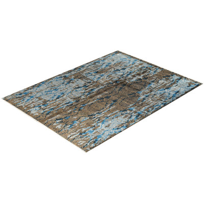 Overdyed One-of-a-Kind 9' 1" X 12' 3" Hand Knotted Area Rug