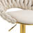 Hassiem Swivel Upholstered Adjustable Height Counter Stool with Metal Frame-2120404602