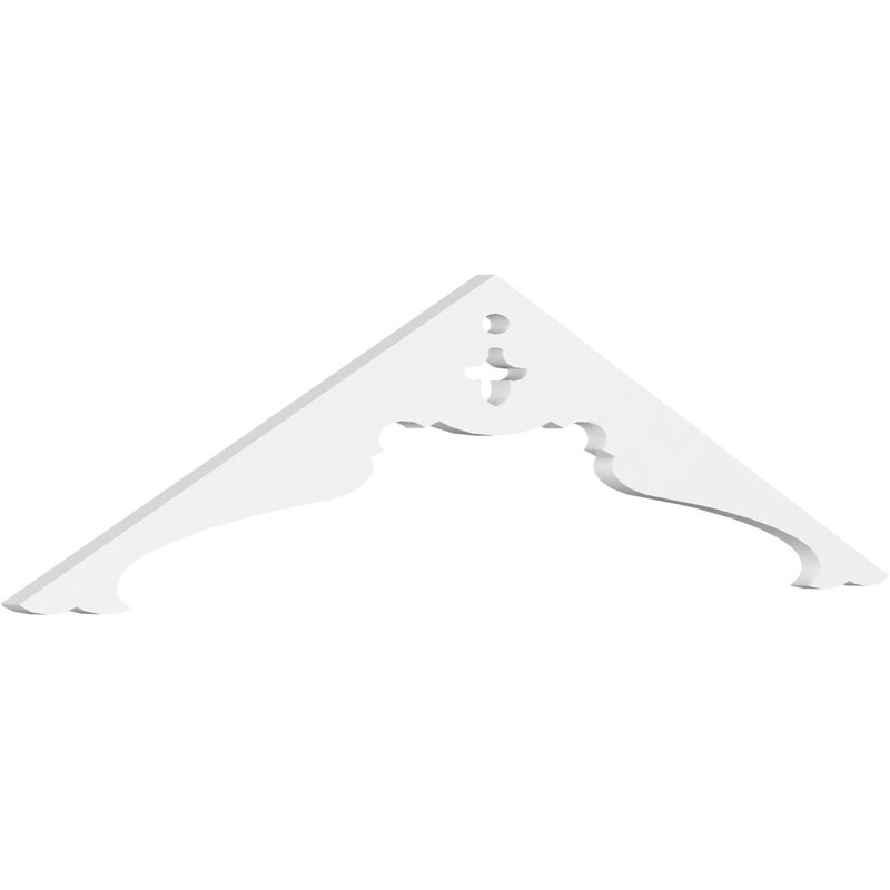 Heath Architectural Grade PVC Gable, 12" H x 48" W x 1" D, 6/12