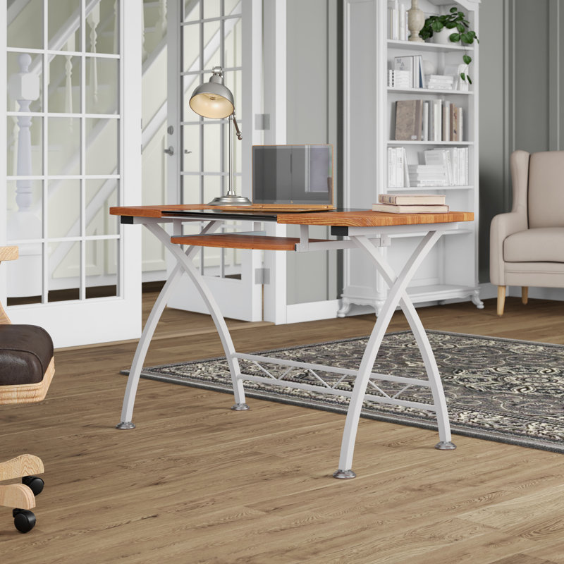Howa Computer Desk, Brown/White