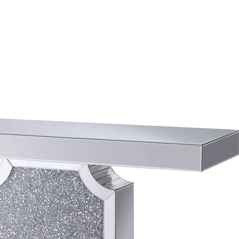 Mayeda 47.05'' Glass Top Console Table