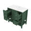 Ensemble de meuble-lavabo de salle de bain 36 po avec armoire et trois tiroirs-364586428