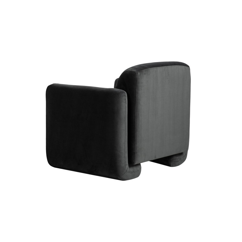 Fallon Armchair, Black Velvet
