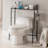 Freestanding Bathroom Shelf Storage Organizer Rack with Three Open Shelves and Over Toilet Design for Towels Toiletries and Decorative Display in a Compact and Functional-1036872275