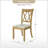 Amoz Solid Wood Cross Back Side Chair-237492418