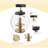 Cravets Stainless Steel Bar Stools with Back Modern Adjustable Barstools Swivel Bar Chairs（1PCS）-1640288241