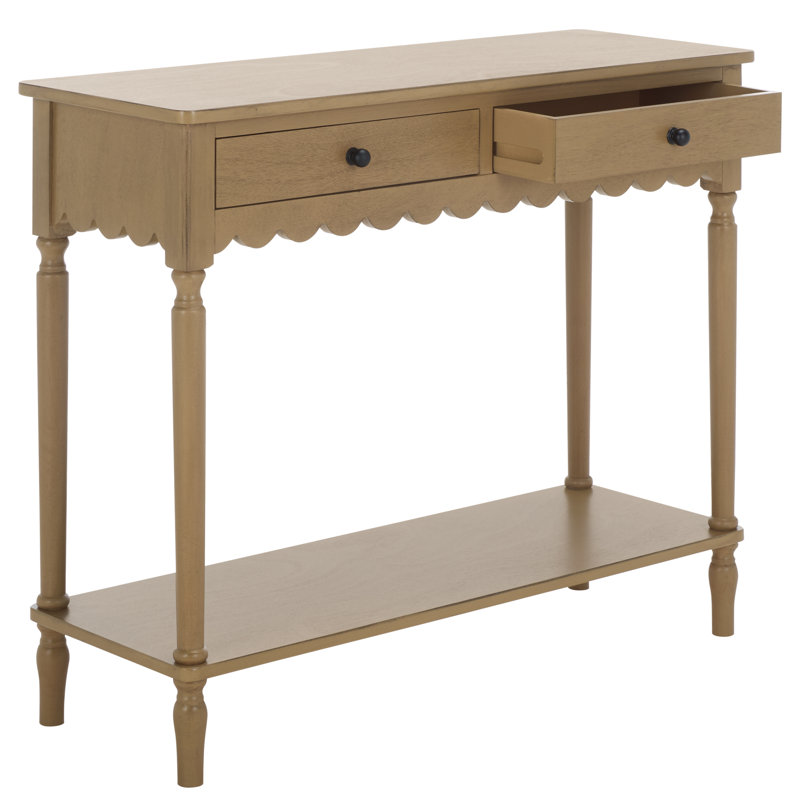 Ferda Haven 2 Drawer Small Console, Brown