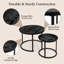 Vintage Round Coffee Table Set