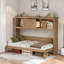 Murphy Bed With Charging Station, 2 Storage Cabinets And 1 Drawer-1245568245