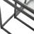 Nesting Table with Glass Top & Metal Legs, Small one is Wood Top