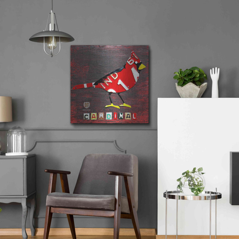 «Indiana Cardinal» par Design Turnpike, H 24 po x l 24 po