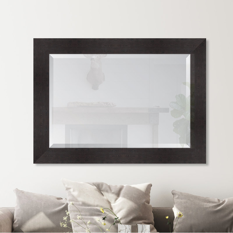 Miroir d'appoint Agapia, Noyer foncé, 32 po x 44 po