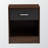 Harrow Brown & Dark Gray Silver Handle 1-Drawer & 1-Shelf Nightstand, 17.99" H X 15.62" W X 13.61" D