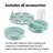 Hamilton Beach 3-in-1 Egg Cooker, Hard-Boiled, Poached, Omelets, 7 Egg Capacity, Mint Color, 25504G