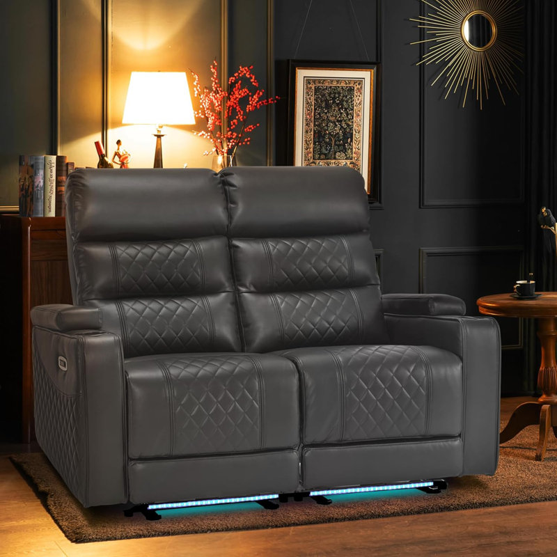 Canapé inclinable électrique avec repose-tête réglable, siège de cinéma maison, Gris