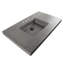Newterra Concrete Handmade Rectangular Console Bathroom Sink-68489958-70734341