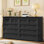 Commode double 55,01 po avec 10 tiroirs de rangement