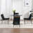 Tufted Upholstered Metal Dining Chairs-695779494