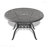 5-Piece Set Of Cast Aluminum Patio Furniture With Black Frame And Brown Seat Cushions-149192242