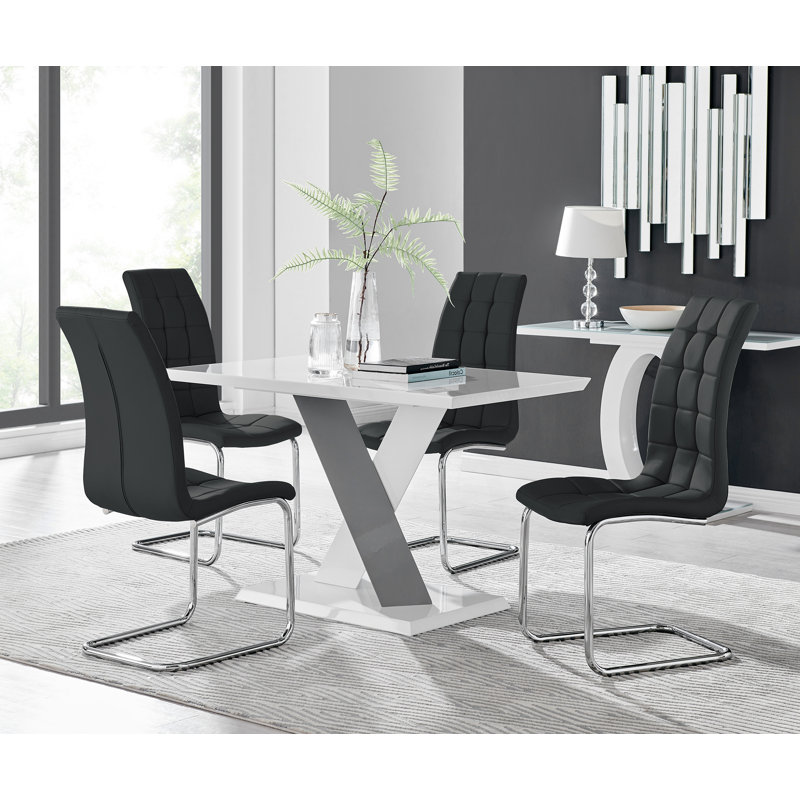 Eubanks 5 - Piece Dining Set, Black