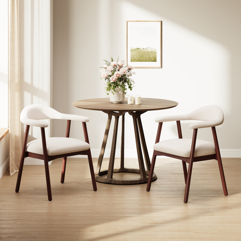 48cm H Upholstered Armchair, Beige