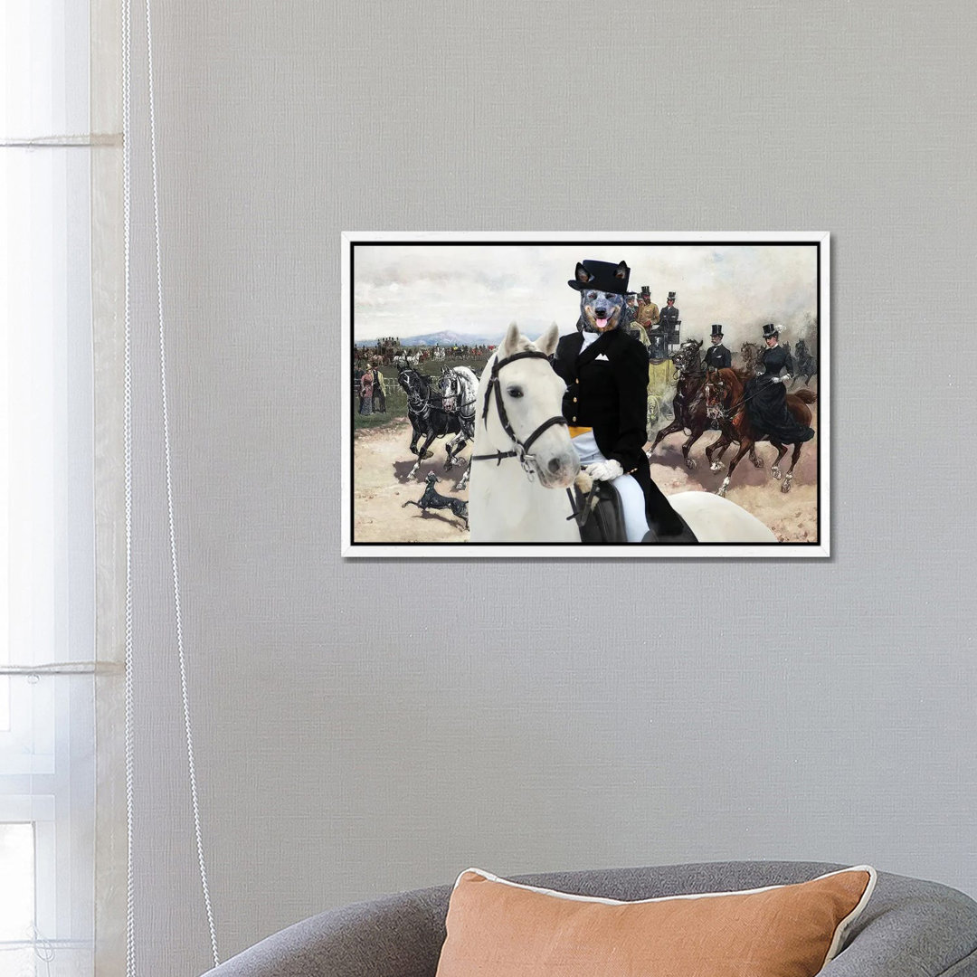 Australian Cattle Dog The Return From Capannelle von Nobility Dogs - Gallery-Wrapped Canvas Giclée on Canvas